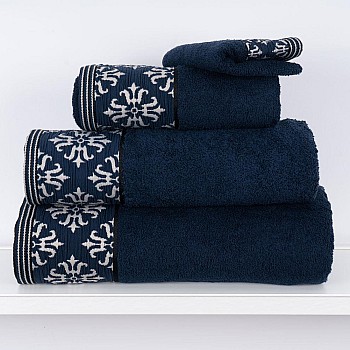GENA - [Conjunto de (2), (3) ou (6) Toalhas de Banho - Azul]