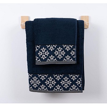 GENA - [Conjunto de (2), (3) ou (6) Toalhas de Banho - Azul]
