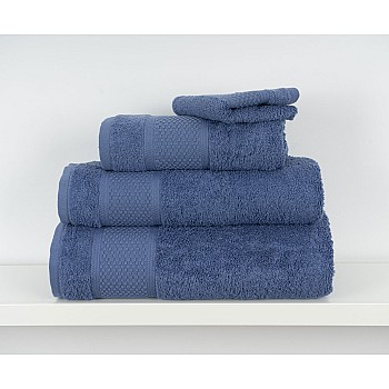 MEL - [Conjunto de (2), (3) ou (6) Toalhas de Banho - Azul Azulejo]