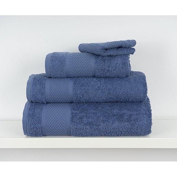 MEL - [Conjunto de (2), (3) ou (6) Toalhas de Banho - Azul Azulejo]