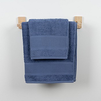 MEL - [Conjunto de (2), (3) ou (6) Toalhas de Banho - Azul Azulejo]