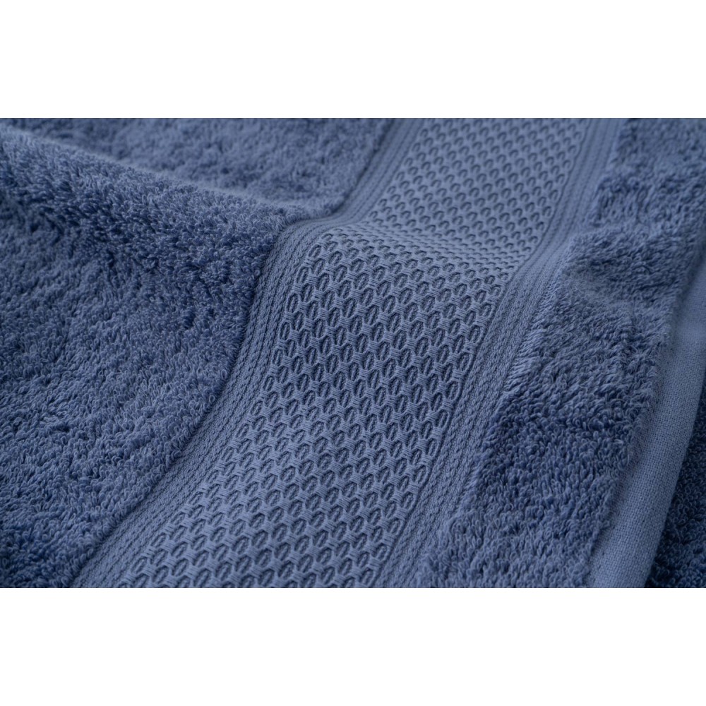 MEL - [Conjunto de (3) Toalhas de Banho - Azul Azulejo]