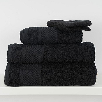 MEL - [Conjunto de (2), (3) ou (6) Toalhas de Banho - Preto]