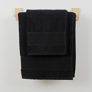 MEL - [Conjunto de (2), (3) ou (6) Toalhas de Banho - Preto]