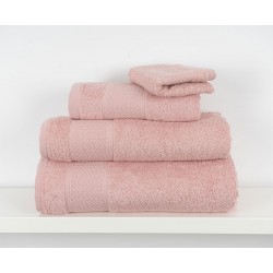 MEL - [Conjunto de (2), (3) ou (6) Toalhas de Banho - Rosa Claro]