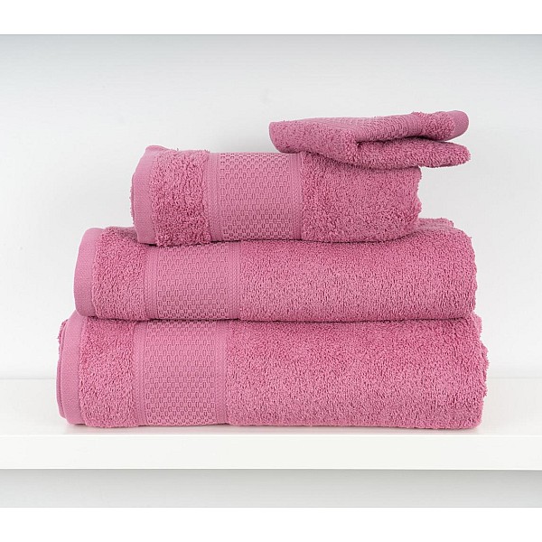 MEL - [Conjunto de (2), (3) ou (6) Toalhas de Banho - Rosa Velho]