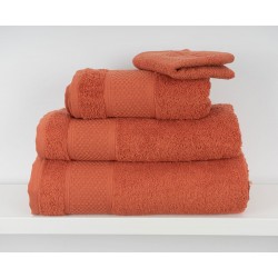 MEL - [Conjunto de (2), (3) ou (6) Toalhas de Banho - Telha]