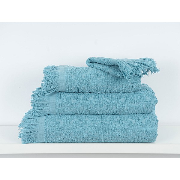 TUNO - [Conjunto de (2), (3) ou (6) Toalhas de Banho - Azul Claro]