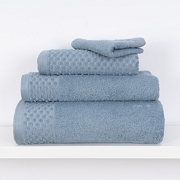 VANDA - [Conjunto de (2), (3) ou (6) Toalhas de Banho - Azul] 