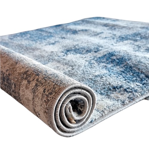 LEXA - 8480 [Conjunto 3 Tapetes de Quarto - Azul]