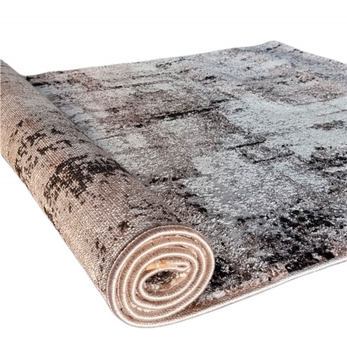 LEXA - 8480 [Conjunto 3 Tapetes de Quarto - Castanho]