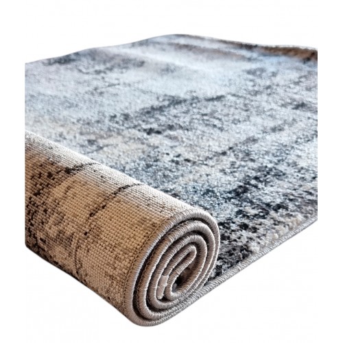 LEXA - 8480 [Conjunto 3 Tapetes de Quarto - Cinza]