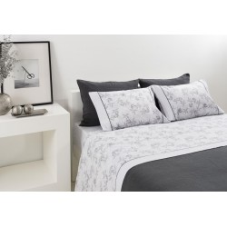 VILAR - [Jogo de Cama Flanela - Cinza] 