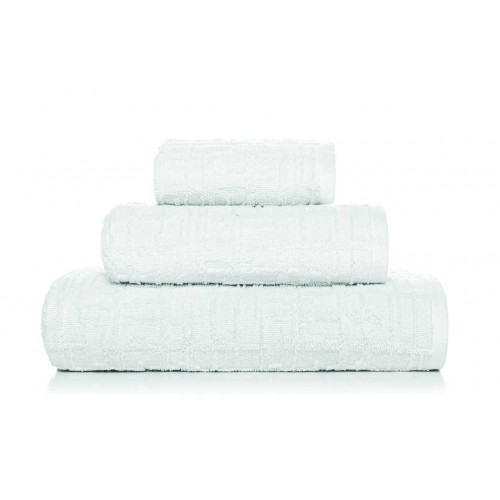 GAUFRE - [Conjunto de três (3) toalhas de Banho - White] 