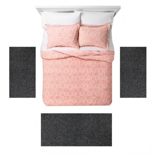 ISABELA - 1800 [Conjunto 3 Tapetes de Quarto - Anthrazit]