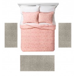 ISABELA - 1800 [Conjunto 3 Tapetes de Quarto - Beige]   