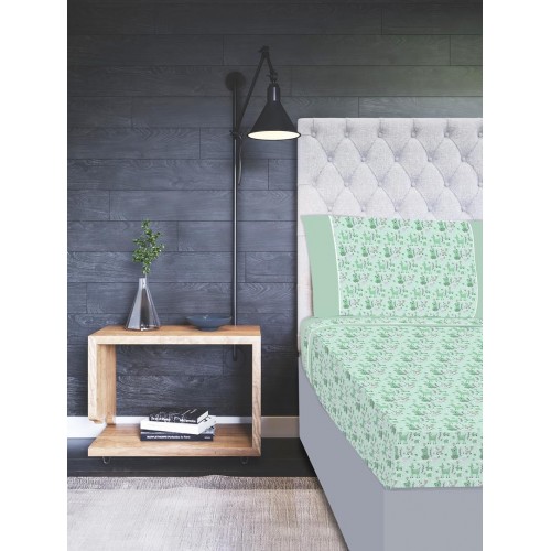 VEADO - 2,20*2,90 [Jogo de Cama - Verde] 