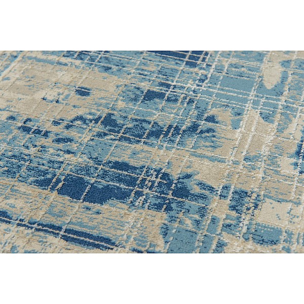 MAREL - 8341 [Conjunto 3 Tapetes de Quarto - Azul] 