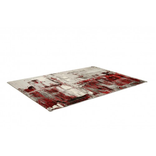 STEFANO - 3725 [Conjunto 3 Tapetes de Quarto - Vermelho]