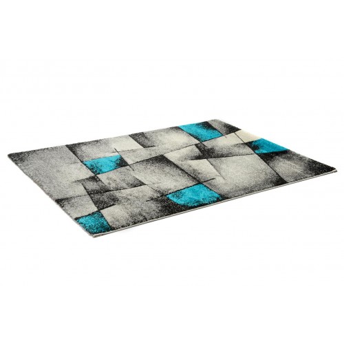 STEFANO - 7840 [Conjunto 3 Tapetes de Quarto - Azul]