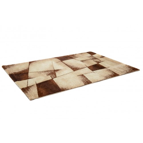 STEFANO - 7840 [Conjunto 3 Tapetes de Quarto - Bege]