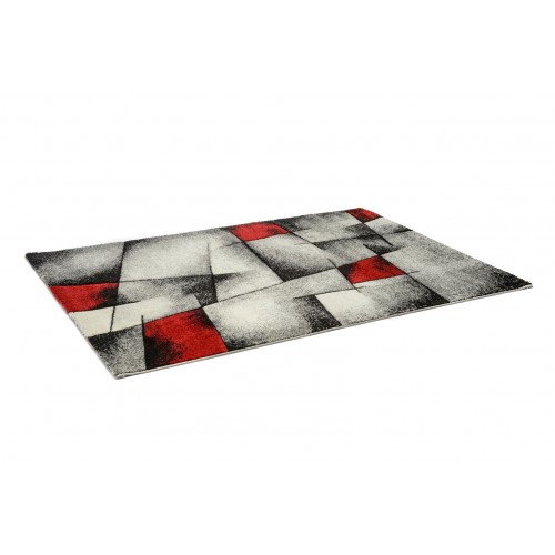 STEFANO - 7840 [Conjunto 3 Tapetes de Quarto - Vermelho]