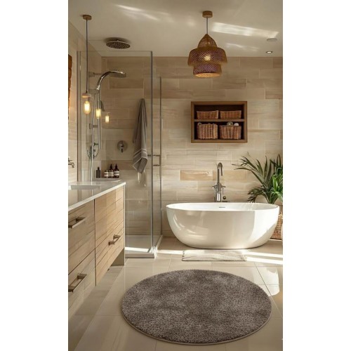 CARVALHO - [Redondo - Cinza Escuro]