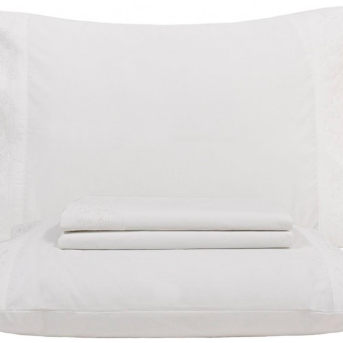 ALDANA - [Jogo de Cama - Branco]