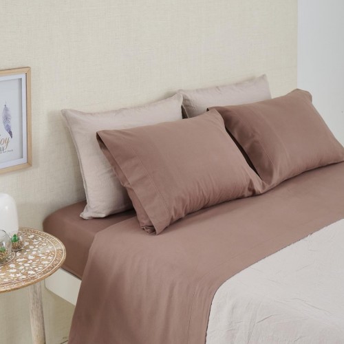 HORÁCIO - [Jogo de Cama Flanela - Tostado]