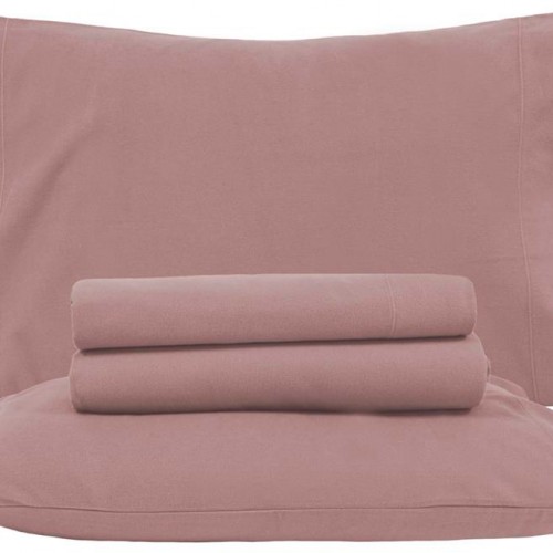 HORÁCIO - [Jogo de Cama Flanela - Rosa]