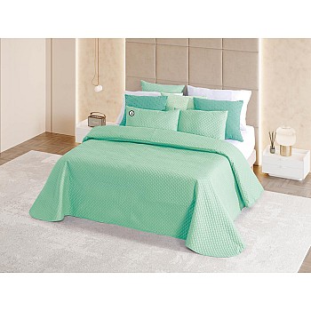 MAGNÓLIA - [Edredão - Verde Vintage] · 2,50*2,70 metros (Sem almofadas) #Casal
