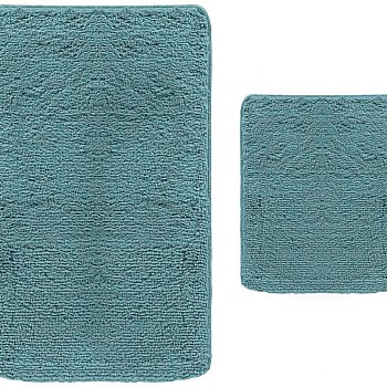 BANHO - 004 [Pack de 2 Tapetes de Banho - Azul]