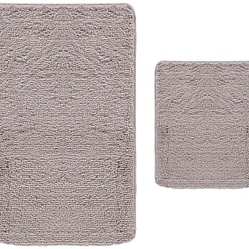 BANHO - 030 [Pack de 2 Tapetes de Banho - Cinza]