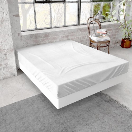 ÂMBAR - [Lençol Ajustável de Flanela - Branco]