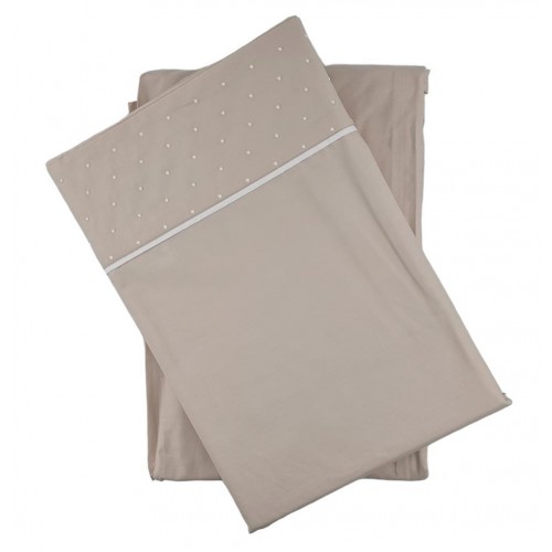 AIRES - [Jogo de Cama Percal c/ 200 FIOS - Bege]