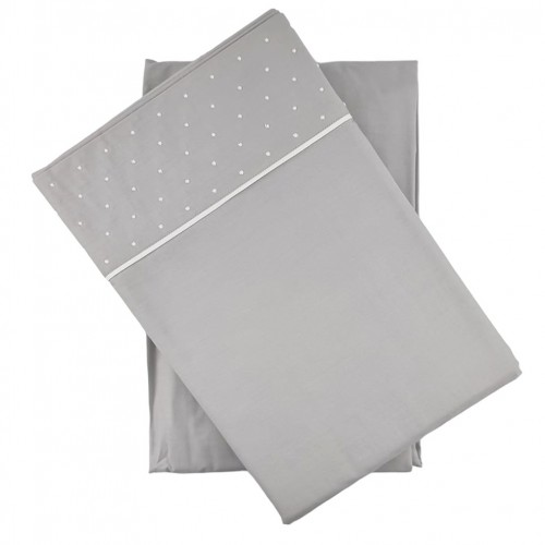 AIRES - [Jogo de Cama Percal c/ 200 FIOS - Cinza]