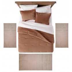 BENDITO - [Conjunto 3 Tapetes de Quarto - Bege]