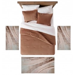 GALIÃO - 2037 [Conjunto 3 Tapetes de Quarto - Bege]