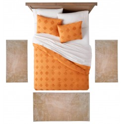 SEGREDO - [Conjunto 3 Tapetes de Quarto - Bege]