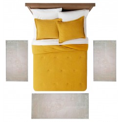 SEGREDO - [Conjunto 3 Tapetes de Quarto - Creme]