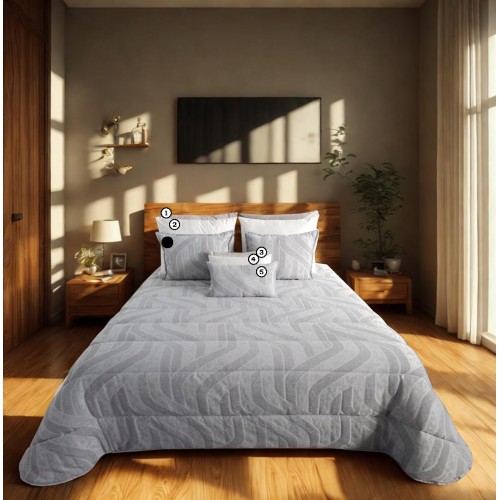 WAVE - [Edredão - Cinza]