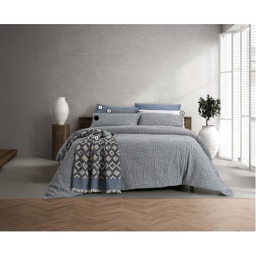 LAOS - [Capa de Edredão - Azul]