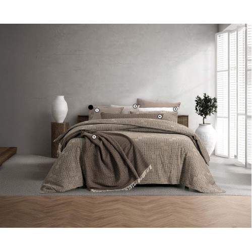 LAOS - [Capa de Edredão - Castanho]