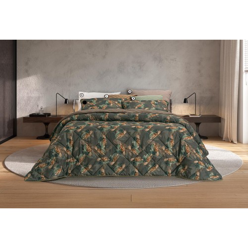 DACA - [Edredão - Caqui/Multi-Cor]