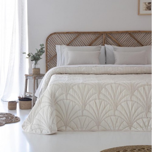 LEQUE - 010 [Colcha Dupla-Face - Bege]