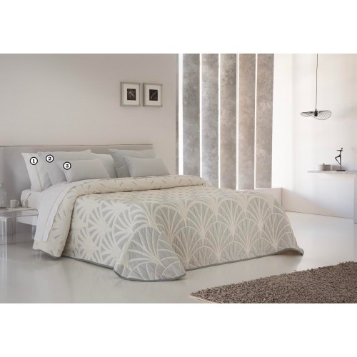 LEQUE - 080 [Colcha Dupla-Face - Cinza]