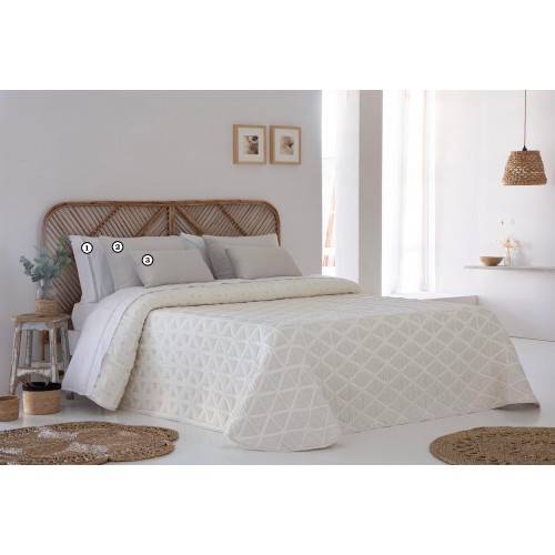 SALUT - 010 [Colcha Dupla-Face - Bege]