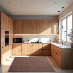 LUSA BICOLOR - [Carpete para Cozinha - Bege]