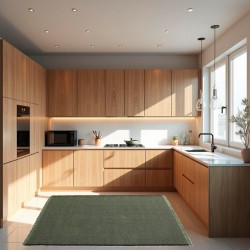 LUSA BICOLOR - [Carpete para Cozinha - Verde]