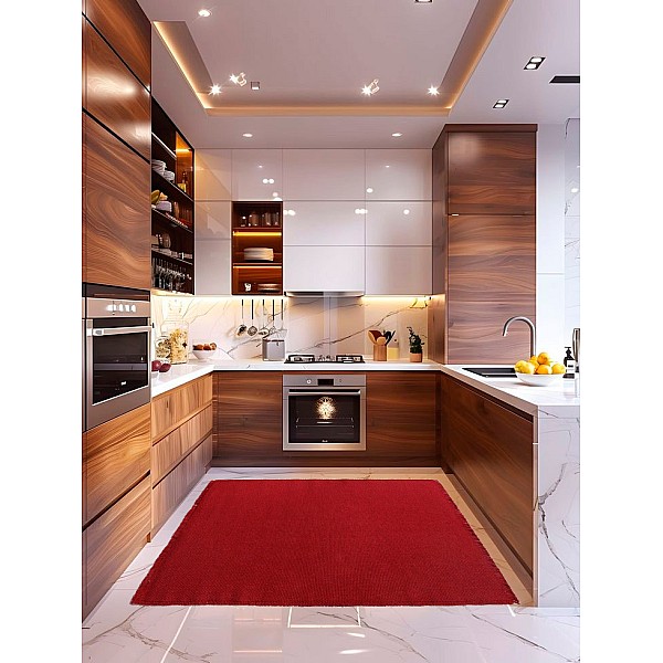 LUSA MIX - [Carpete para Cozinha - Vermelho]